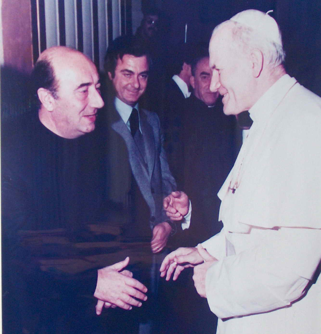 Mons. Odino Spolaor incontra Papa Giovanni Paolo II
